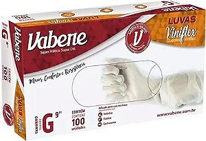 LUVA VINIFLEX BRANCA VABENE G - 100 UND