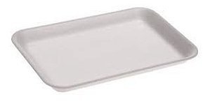 BANDEJA ISOPOR B2 RASA BRANCA ULTRA 100 UNIDADES (B15)