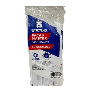 FACA MASTER BRANCA ULTRA PCT COM 50 UNIDADES