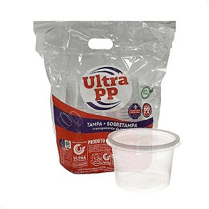 KIT POTE PP 500ML REDONDO 25 UND ULTRA