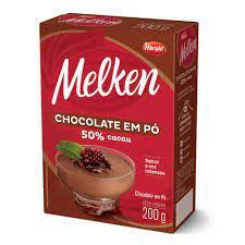 CHOCOLATE EM PÓ 50% MELKEN HARALD 200 GR