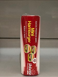 BOBINA SACO PARA MINI HAMBURGUER  18,5X14 CM- 500 UNID