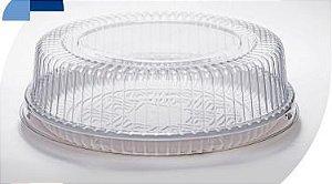 EMBALAGEM DE TORTA 32 BAIXA BRANCA C/100 UND
