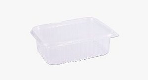 POTE RETANGULAR C/ TAMPA 500 ML TOTALPLAST C/ 24 UND