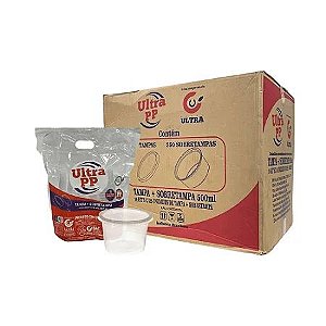 KIT POTE PP 500ML REDONDO 12X25 UND ULTRA