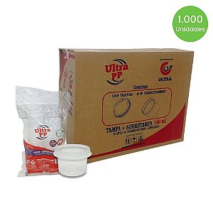 KIT POTE PP 140ML REDONDO 40X25 UND ULTRA