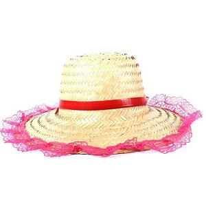 CHAPEU DE PALHA MENINA FESTA JUNINA