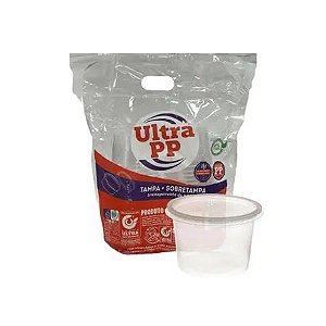 KIT POTE PP 200ML REDONDO 20X25 UND ULTRA