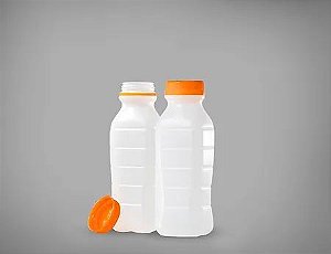 GARRAFA QUADRADA 300ML COM 100 UND