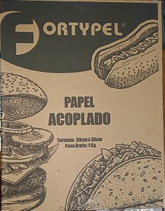 PAPEL ACOPLADO 30X38/1KG LANCHE FORTPEL