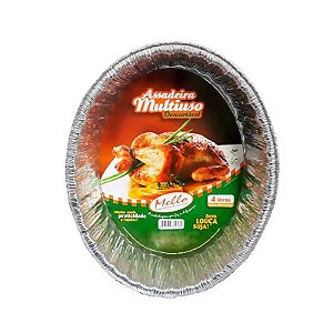ASSADEIRA OVAL MELLO  4 LITROS CX C/ 20 UND