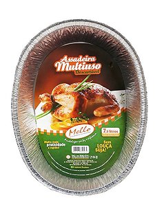 ASSADEIRA OVAL MELLO  7,5 LITROS CX C/20 UND