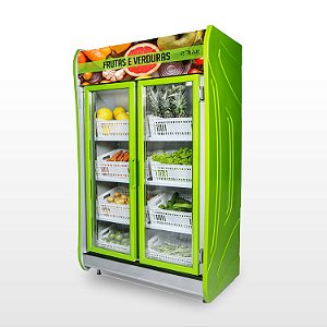 Refrigerador Expositor Vertical para Hortifrúti 02 Portas