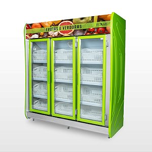 Refrigerador Expositor Vertical 03 Portas para Hortifrúti