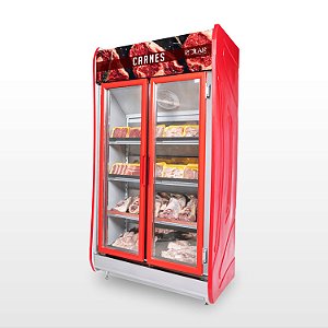 Refrigerador  Expositor Vertical Para Carnes 02 Portas