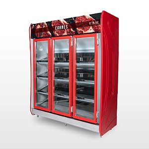 Refrigerador Expositor Vertical 3 Portas Para Carnes 1432 Litros