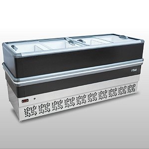 ILHA DE CONGELADOS POLAR DUPLA AÇÃO VIDRO RETO 2M LIGHT