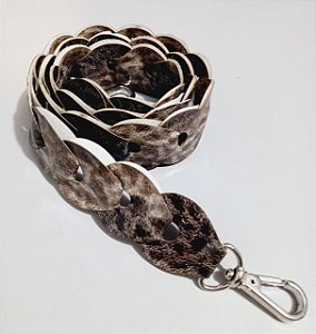 Alça Longa  Capri para Bolsa Animal Print