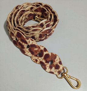 Alça Longa  Capri para Bolsa Animal Print