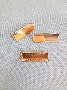 Terminal de Laço com Garra 3cm Dourado (2 und)
