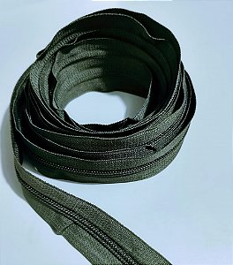 Zíper Verde Militar (5 metros)