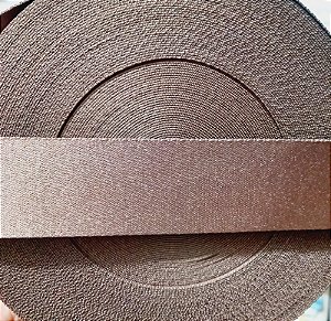 Alça Chic 4cm Marrom Acetinada