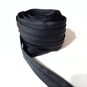 Zíper Tratorado Preto (1m)