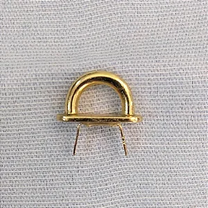 Meia Argola com Garra 15mm Dourada (1und)