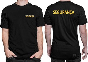 Camiseta Segurança com escrita Amarela