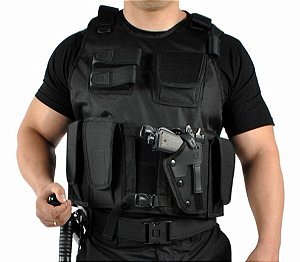 Colete Tático Swat Atack - Preto