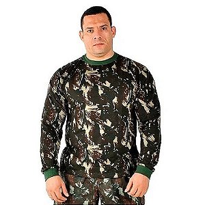 Camiseta Camuflada Manga Longa Multicam Black DACS