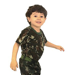 Camiseta Infantil Camuflada EB