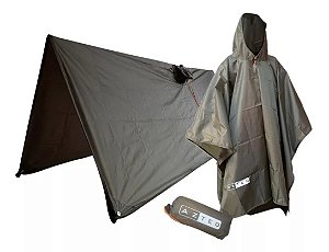 Poncho/Lona Impermeável Kocan Azteq Compacto e Resistente