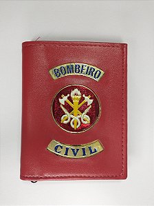 Carteira Bombeiro Civil vermelha