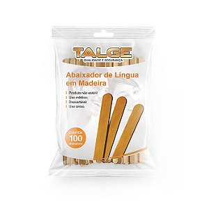 Abaixador de língua - Talge - Pct c/ 100 unid.