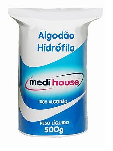 Algodão Hidrófilo 500g - Medi House