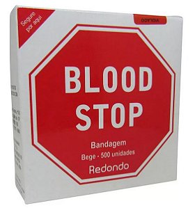 Curativo redondo - Blood Stop Amp - Rolo c/ 500 unid.