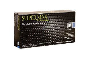 Luva Nitrilo Black - Supermax - Cx c/ 50 pares