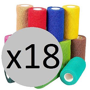 Bandagem 10x4,5 - Hoppner - Caixa com 18 rls cores sortidas