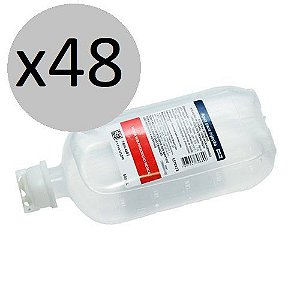 Água para injetáveis 250ml sist. fechado - Fresenius - Caixa c/ 48 fr