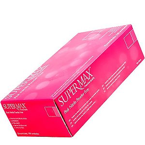 Luva Nitrilo Pink - Supermax - Cx c/ 50 pares