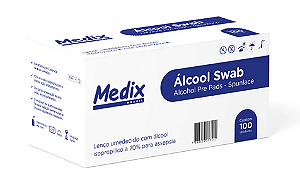 Álcool swab - Medix - Cx c/ 100 unid.