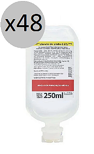 Soro fisiológico 250ml 0,9% sist. fechado - Fresenius - Caixa c/ 48 FR