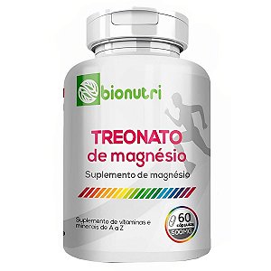 Treonato de Magnesio 120 Capsulas 500Mg - Bionutri