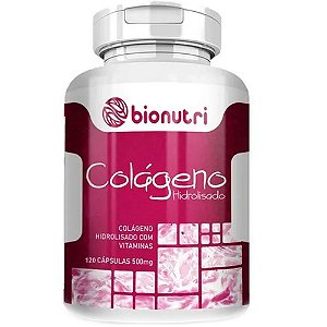 Colageno Hidrolisado 120 Caps 500 Mg - Bionutri