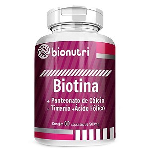 Biotina 60 caps 500 Mg - Bionutri