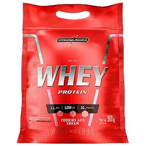 Nutri Whey Concentrado Isolado Proteina Cookies 900g Refil - Integralmedica