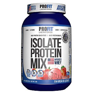 Isolate Protein Mix Concentrado Isolado Morango 907g Pote - Profit