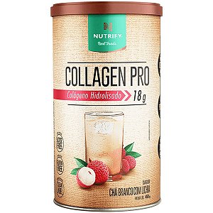 Colageno Pro Cha Branco com Lichia 450g - Nutrify