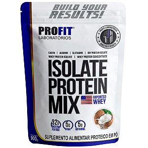 Isolate Protein Mix Concentrado Isolado Coco 900g Refil - Profit